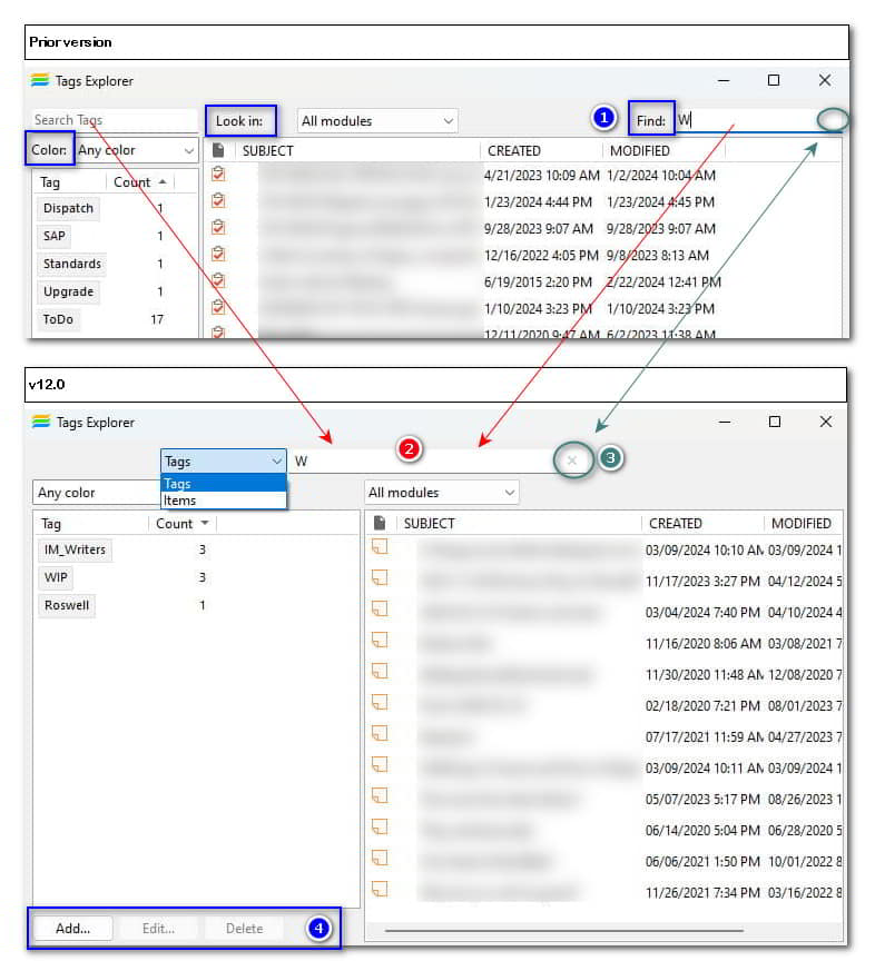 Tag Explorer has been redesigned for a cleaner look and efficiency