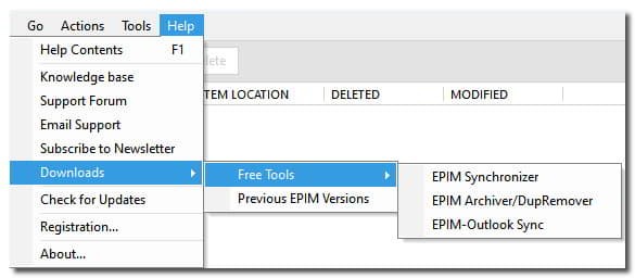 Links to free tools that complement EssentialPIM