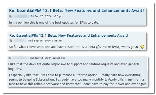The latest major release of EssentialPIM earned kudos