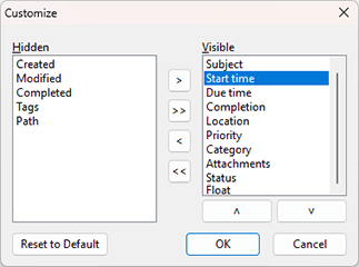 Unified Column Options